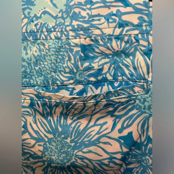 LILLY PULITZER Callahan Shorts in Lion in the Sun Ariel Blue Women's size 0 - Picture 10 of 10